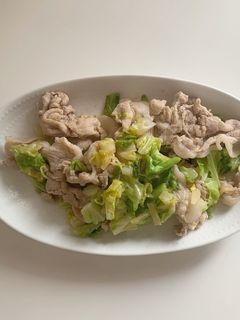 さっぱり豚バラキャベツの塩炒め-レシピのメイン写真