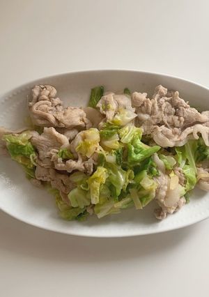 さっぱり豚バラキャベツの塩炒め-レシピのメイン写真