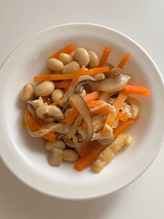 しいたけとにんじんの煮物-レシピのメイン写真