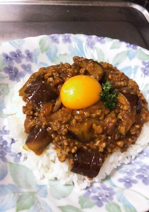 なすとトマトのキーマカレー-レシピのメイン写真