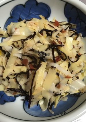 姫皮の塩昆布煮コラボ梅ひじき-レシピのメイン写真