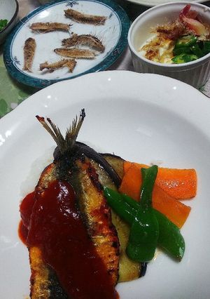 手開き鰯コンソメとまとソテー☺️❤️☺️-レシピのメイン写真
