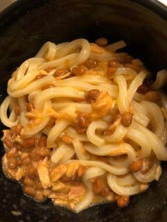 簡単5分で激ウマ納豆ツナうどん-レシピのメイン写真
