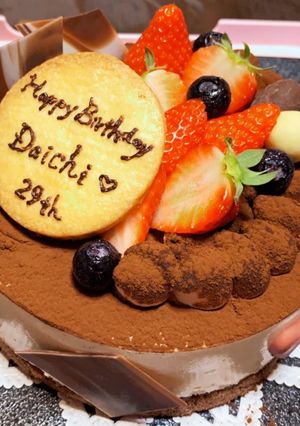 ティラミスバースデー♡ケーキ-レシピのメイン写真