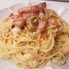 簡単！ベーコンとたまごのパスタ-レシピのメイン写真