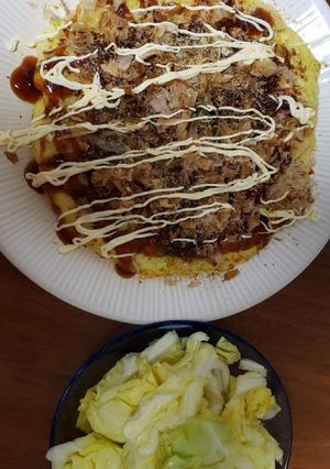 フワフワお好み焼き【幼児食兼用】-レシピのメイン写真