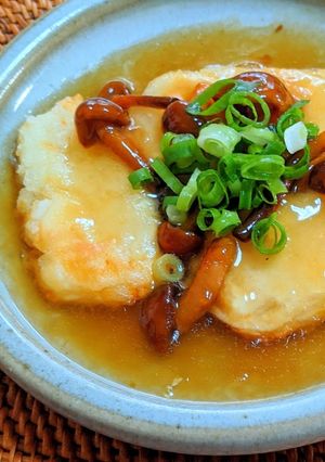 揚出し豆富なめこ餡-レシピのメイン写真