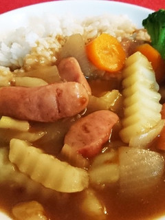 冷凍フライドポテトdeウインナーカレー-レシピのメイン写真