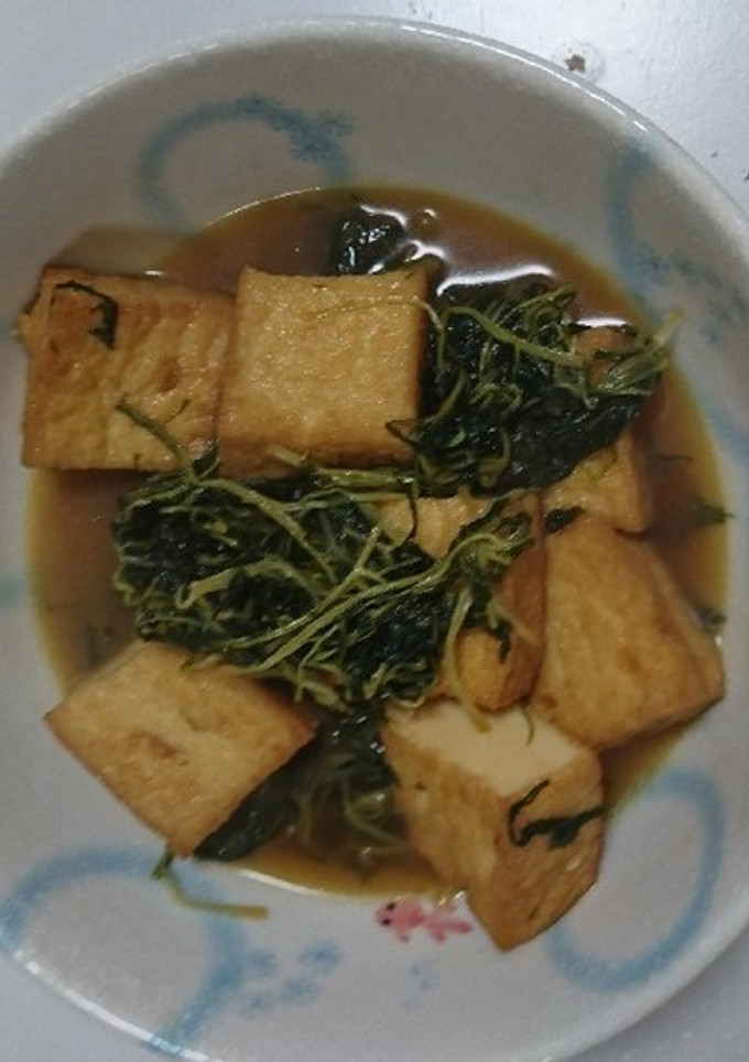 水菜と厚揚げの煮浸し-レシピのメイン写真