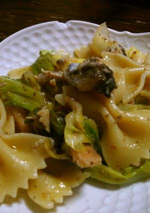 オイル・トラウトと春キャベツパスタ-レシピのメイン写真