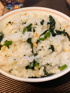 ほうれん草、鮭と海老の混ぜご飯のもと-レシピのメイン写真