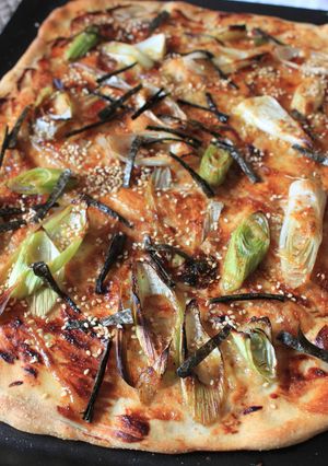 パスカルの照り焼きソースの和風ピッツァ-レシピのメイン写真