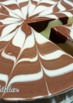 ♥絶品 ココアマーブルレアチーズケーキ-レシピのメイン写真
