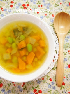 甘い☆カボチャと枝豆のスープ-レシピのメイン写真