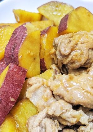 豚肉とさつま芋の甘辛煮-レシピのメイン写真