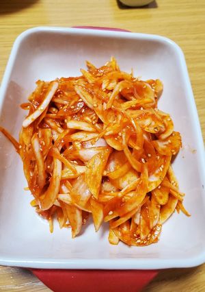 新玉ねぎの韓国風サラダ-レシピのメイン写真