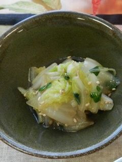 白菜の胡麻和え(透析食)-レシピのメイン写真