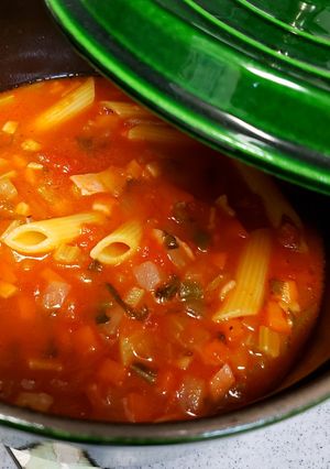 丁寧に作る　ミネストローネ　ペンネ入り-レシピのメイン写真
