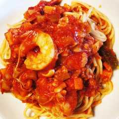 รูปของ 海老トマトソースパスタ