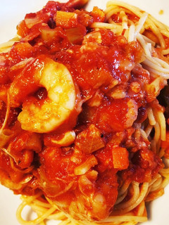 海老トマトソースパスタ-レシピのメイン写真