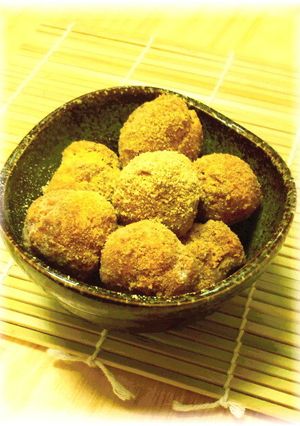 美肌おやつ❤黒糖きな粉の豆腐しらたま♪-レシピのメイン写真