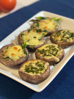 5分でおつまみ♪椎茸のあしたばチーズ焼き-レシピのメイン写真
