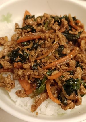 学校給食で子供に大人気のビビンバの具♪味噌で簡単-レシピのメイン写真