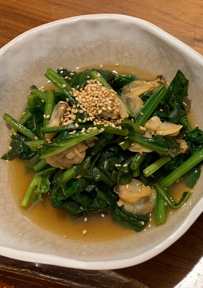 ほうれん草とアサリの酢の物-レシピのメイン写真