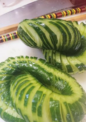 酢の物きゅうりの切り方ー(o・ω・o)-レシピのメイン写真