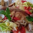 野菜たっぷりアクアパッツァカッペリーニ