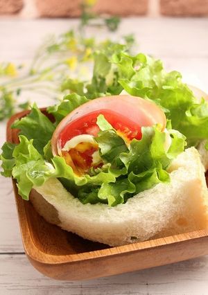 簡単！たっぷり野菜のポケットサンドイッチ-レシピのメイン写真