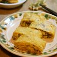 海苔の佃煮ともずくの卵焼き*