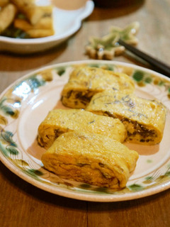 海苔の佃煮ともずくの卵焼き*-レシピのメイン写真