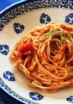 茹で方に秘密！冷麦で時短パスタ風-レシピのメイン写真