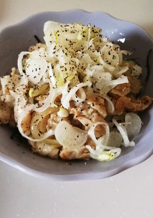 ねぎ塩豚丼-レシピのメイン写真