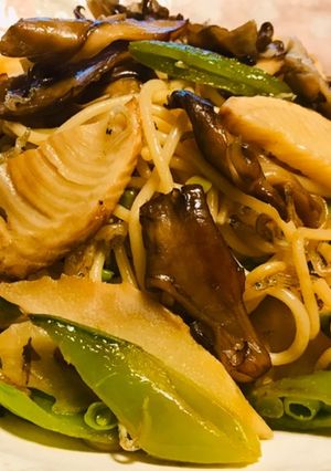 筍とスナップエンドウとシラス♡春のパスタ-レシピのメイン写真