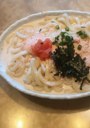 かんたん明太クリームうどん-レシピのメイン写真
