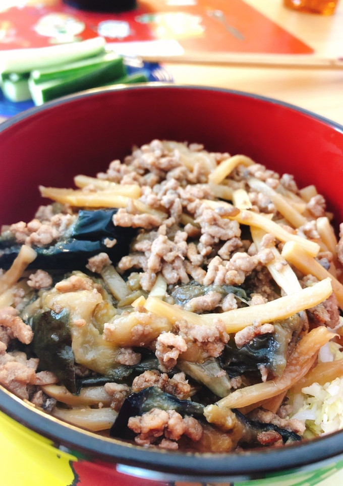 ひき肉となすのエスニック炒め-レシピのメイン写真