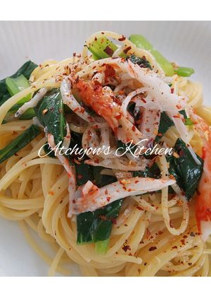 簡単！しらすとカニカマの和風冷製パスタ-レシピのメイン写真