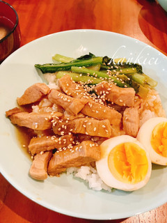 簡単!ルーローハン丼-レシピのメイン写真