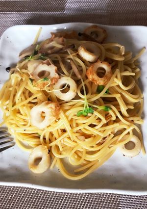 【節約!】ちくわとキノコの和風パスタ-レシピのメイン写真