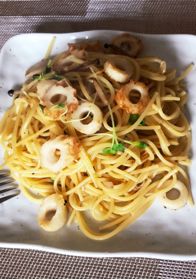 【節約！】ちくわとキノコの和風パスタ-レシピのメイン写真