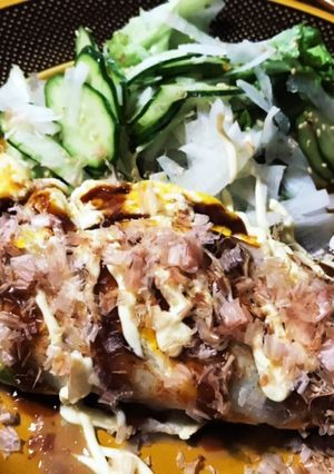 ピーマン入りとん平焼き-レシピのメイン写真