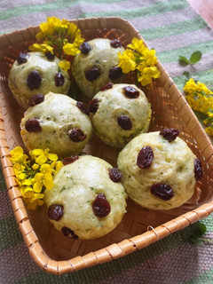 春の香り*ほんわかよもぎ蒸しパン-レシピのメイン写真