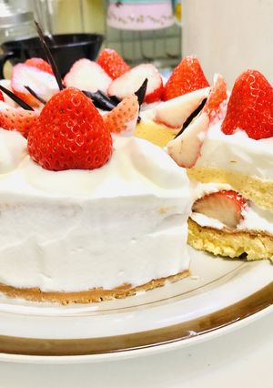 ワンボールで簡単♡基本のスポンジケーキ！-レシピのメイン写真
