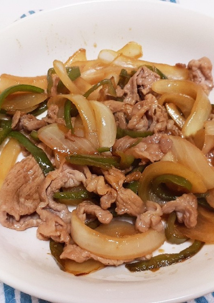 豚肉と玉ねぎとピーマンの醤油炒め-レシピのメイン写真
