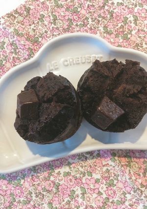 シンプルチョコ蒸しマフィン-レシピのメイン写真