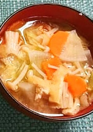 季節野菜が入ったとん汁-レシピのメイン写真