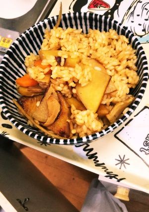 フライパンで根菜尽くし炊き込みご飯-レシピのメイン写真