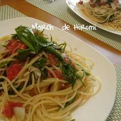 รูปของ さっぱり！！ひやひやトマトの冷たいパスタ